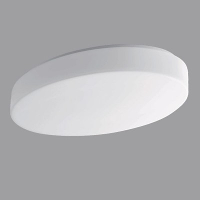 GEMINI 1, LED-1L47B07U47/207 4000 Stropní svítidlo, základna kov, povrch bílá, difuzor sklo triplex opál, LED 20W, 2700lm, neutrální 4000K, 230V, IP43, tř.2, rozměry 385x235x95mm.