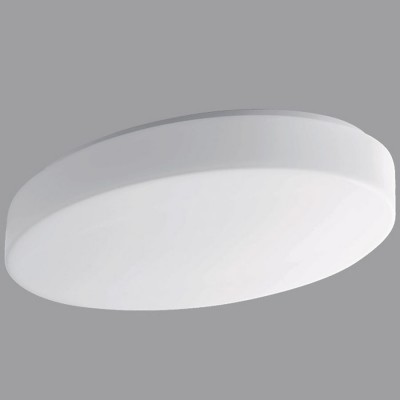 GEMINI 2, LED-1L48B07U48/208 4000 Stropní svítidlo, základna kov, povrch bílá, difuzor sklo triplex opál, LED 29W, 4050lm, neutrální 4000K, 230V, IP43, tř.2, rozměry 495x310x95mm.