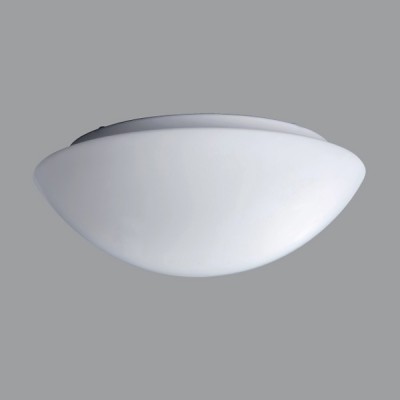 AURA 8 LED-1L18C02BT13/013 DALI HF CORR 3000 Stropní svítidlo CORRIDOR HF senzor pohybu dosah 8m záběr 150°/360° čas 10s-10min soumr, zákl kov bílá, sklo opál, LED 11W, teplá 3000K,1450lm/940lm, Ra80, 230V, IP44, tř.1 "F", d=300mm, h=11