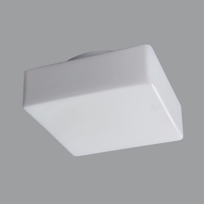 LINA 2 LED Stropní svítidlo, základna kov, povrch bílá, difuzor sklo triplex opál mat, LED, teplá bílá 3000K, neutrální bílá 4000K, stmívání 1-10V nebo DALI, 230V, do koupelny IP43, 260x260mm, h=110mm