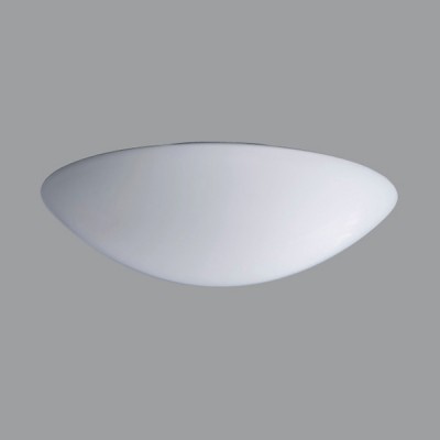 AURA 4 LED-1L15B07K75/072 HF 4000 Stropní svítidlo, HF senzor pohybu dosah 8m, záběr 150°/360°, čas 10s-10min, soumrak, zákl. kov bílá, sklo opál, LED 29W, neutr 4000K,4050lm/3000lm, Ra80,230V,IP43,tř.1,"F"d=350mm, h=120mm