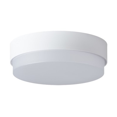 TRITON 1 LED-1L14C03 IP65 DALI 15W Stropní, průmyslové svítidlo, základna polykarbonát plast, povrch bílá, difuzor plast opál, LED 15W, 2110lm, neutrální 4000K, stmív DALI, 230V, do koupelny IP65, IK10, tř.2, d=280mm, h=95mm