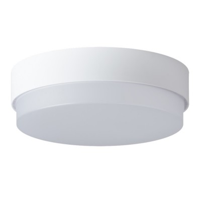 TRITON 2 LED-1L15C07/IN-184 IP65 21W senzor HF DAL Stropní, průmyslové svítidlo, senzor HF, záběr 150°, dosah 8m, čas 10s-10min,základna PC bílá, dif PC opál, LED 21W, 2770lm, teplá 3000K, stmív DALI,230V, zvýš krytí IP65, IK10, tř.2, d=360mm