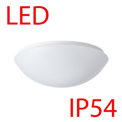 TITAN 1 LED-1L14C03KN62 15W IP54 Stropní, přisazené svítidlo, základna kov, povrch bílá, difuzor PC/PMMA opál, LED 15W, 2000lm/2110lm, teplá 3000K/neutrální 4000K, stmív DALI, 230V, do koupelny IP54, IK10, tř.1, rozměry d=300mm, h=105mm