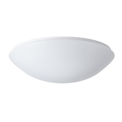 TITAN 2 LED-1L16C07KN83 NOUZOVÉ IP54 senzor HF Nouzové svítidlo, SA-výdrž 3h + senzor HF, záběr 150°, dosah 8m, čas 10s-10min, zákl kov bílá, dif plast opál, LED 28W, 3890lm, neutrální 4000K, 230V, zvýš krytí IP54, IK10, d=400mm, h=115mm