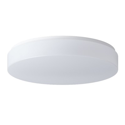 DELIA 2 LED-1L16B07KN83/PC23 HF 3000 Stropní svítidlo, HF senzor pohybu, dosah 8m, záběr 360°/150°,čas 10s-10min, soumr 10-1000lx, zákl kov, bílá, difuzor plast PC, LED 36W, teplá 3000K, 4850lm, Ra80, 230V, IP54, tř.1, d=400mm, h