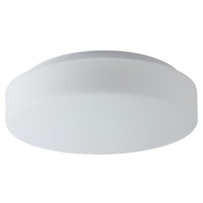 EDNA 2 LED-1L12C03K53/022 9W IP43 Stropní, přisazené svítidlo, základna kov, povrch bílá, difuzor sklo triplex opál, LED 9W, 1140lm, neutrální 4000K, 230V, do koupelny IP43, tř.2, d=280mm, h=105mm