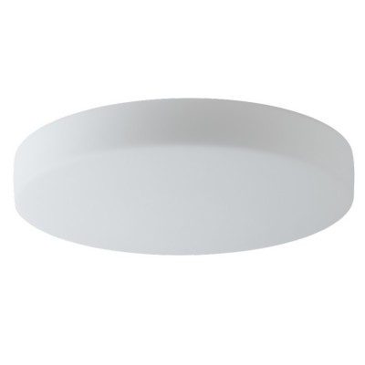 EDNA 4 LED-1L15C07K75/026 IP43 21W senzor HF Stropní svítidlo, senzor HF, záběr 150°, dosah 8m, čas 10s-10min, základna kov bílá, dif sklo opál, LED 21W, 2770lm, teplá 3000K230V, zvýš krytí IP43, d=420mm, h=115mm