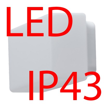 JENA 1 LED-1L26B07U8/036 IP43 8W Stropní, přisazené svítidlo, základna kov, povrch bílá, difuzor sklo triplex opál, LED 8W, 970lm/1010lm, teplá 3000K/neutrální 4000K, 230V, do koupelny IP43, tř.1, rozměry 95x120x240mm