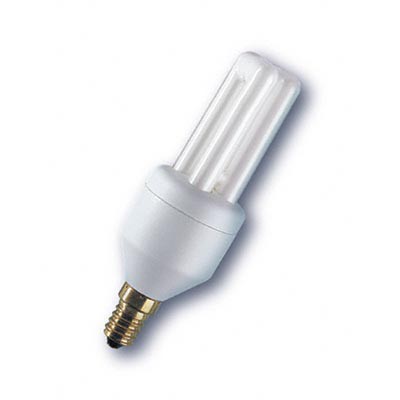  Úsporna žárovka zářivka patice E14, E27 OSRAM DULUXSTAR - energeticky úsporný světelný zdroj s dlouhou dobou života. Střední doba životnosti 10 000 hodin.