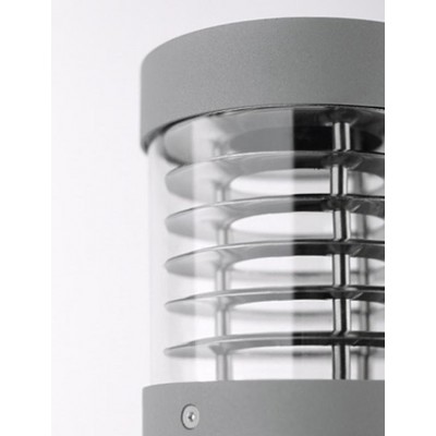 KAROSIE LED venkovní svítidlo H=750mm Sloupkové venkovní svítidlo, materiál kov, povrch šedá, difuzor plast opál, pro žárovku 1×15W, E27, 230V, IP55,tř.1, rozměry d=170mm, výška 750mm