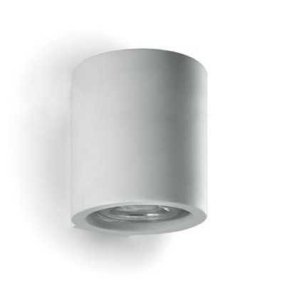 SHELDON nástěnné BODOVÉ svítidlo H=93mm Nástěnné přisazené bodové svítidlo, těleso sádra, povrch bílá, pro žárovky 2x35W, LED GU10, 230V, IP20, rozměry: d=70mm, h=93mm, svítí dolů