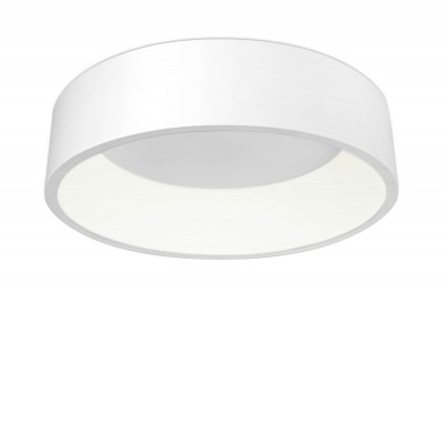 CIRCULAR C LED VÝPRODEJ Stropní svítidlo, základna kov, povrch šedostříbrná, difuzor plast opál, LED 42W, teplá 3000K, 2730lm, Ra80, stmív RF dálk ovladač (dodáván samostatně), 230V, IP20, rozměry d=600m