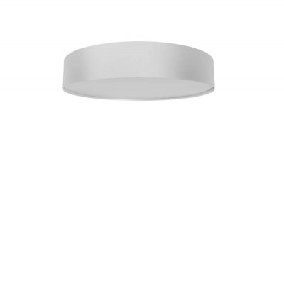 FENDY 12W Stropní přisazené svítidlo, těleso kov, povrch bílá, difuzor plast opál, LED 12W, 900lm, teplá 3000K, 230V, IP20, rozměry d=120mm, h=55mm.