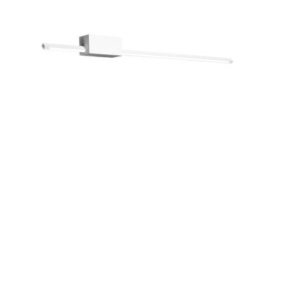 PULTIF 24W Nástěnné svítidlo, nastav. směr svícení, těleso hliník, povrch bílá, difuzor plast opál, LED 24W, 1537lm, teplá 3000K, 230V, IP20, tř.1, rozměry 1200x63x45mm.