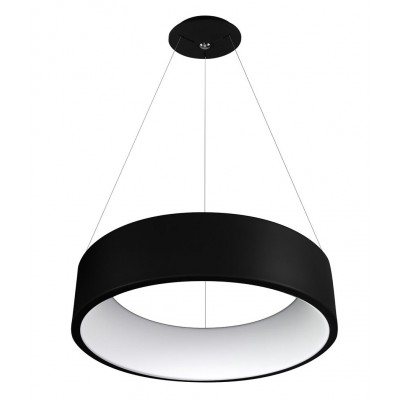  CIRCULAR 60 S LED 42W Závěsné svítidlo, zákl kov, černá, difuzor plast opál, LED 42W, teplá 3000K, 2730lm, Ra80, stmív DALI/PUSH, 230V, IP20, rozměry d=600mm, h=130mm, vč. lank záv h=1200m, lze zkrt,