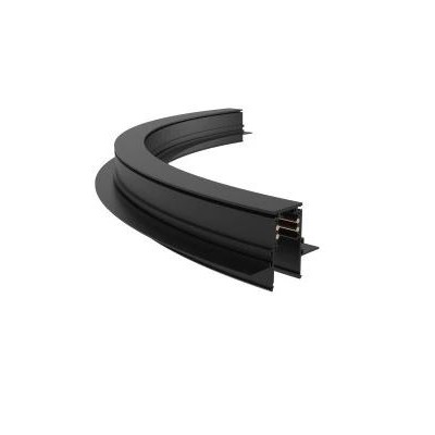 HOROS oblouková lišta 64x46,5 Oblouková lišta pro vestavný magnetický systém, materiál hliník, povrch černá, 48V, rozměry 64x46,5mm, délka l=0,8m.