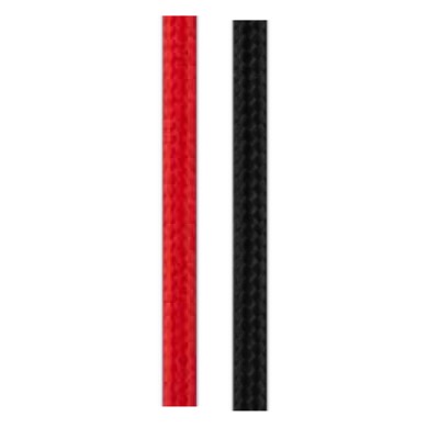 Kabel s textilním úpletem 2x0,75mm2 Závěsný kabel pro napájení svítidla, 2x0,75mm2, 230V, povrch textilní úplet, barva červená, l=1000mm, cena za 1m.