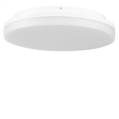 NODU RO 24W, CCT, IP54 Stropní venkovní svítidlo, plast, bílá, difuzor plast opál, LED 24W, 2350lm, přepínatelná teplota CCT teplá 3000K, neutrální 4000K, denní 6000K, Ra80, 230V, IP54, d=280mm, h=51mm