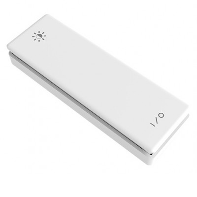 1W CLICK PIEZO ON/OFF mini Nástěnný, bezdrátový vypínač 1-tlačítkový, zap/vyp, piezo, IP20, plast bílá, černá, rozměry 28x86x14mm
