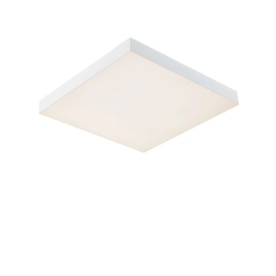 CONSILI LED 19W, DIMM, RGB Stropní svítidlo, těledo kov, povrch bílá, difuzor plast opál, LED 19W, 1690lm, dálk ovadačem nast teplota CCT teplá 3000K - denní 6500K, stmív, RGB, 230V, IP20, rozměry 450x450x64mm.