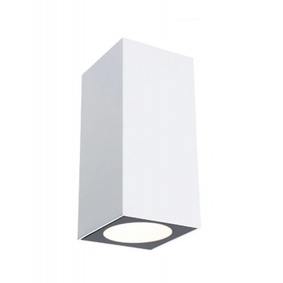 CONTRAHO 2x2,7W, IP44 Nástěnné svítidlo, těleso hliník, povrch bílá, difuzor plast opál, LED 2x2,7W, teplá 3000K, 230V, IP44, tř.1, rozměry 128x58x75mm, svítí nahoru/dolů, vyzařovací úhel 75°