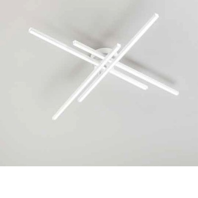 ZANE PL 58W CCT Stropní svítidlo, těleso kov, povrch bílá, dif plast opál, LED 58W, 4060lm, přepín CCT teplá 3000K-neutr 4000K-denní 6000K, stmív., Ra80, 230V, IP20, tř.1, rozměry 900x100x700mm.