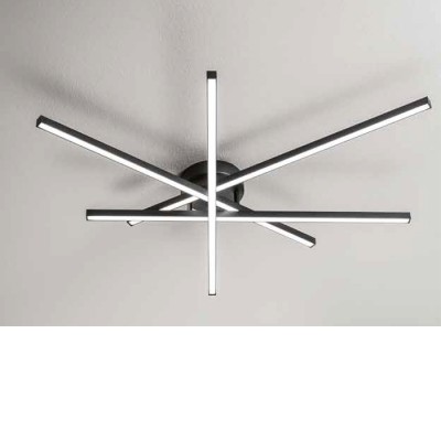 ZANE PL 58W CCT Stropní svítidlo, těleso kov, povrch bílá/černá, dif plast opál, LED 58W, 4060lm, přepín CCT teplá 3000K-neutr 4000K-denní 6000K, stmív., Ra80, 230V, IP20, tř.1, rozměry 900x100x700mm.