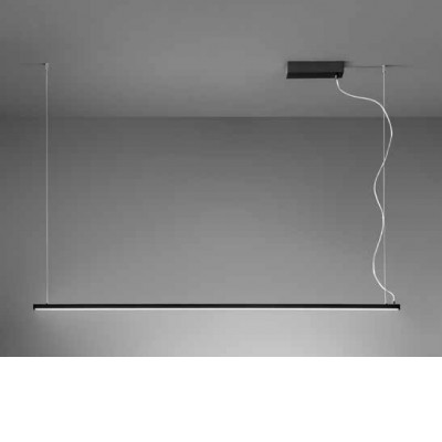 ZAO HL 35W CCT Závěsné svítidlo, hliník, bílá/černá/hnědá, dif. plast opál, LED 35W, 2800lm, přepín. CCT teplá 2700K/3000K-neutr 4000K, stmív. TRIAC, Ra80, 230V, IP20, 1515x40mm, vč závěs lanka l=1500mm, lze zkr, svítí dolů.