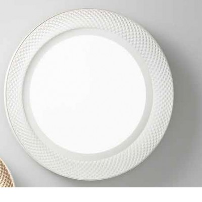 ZARAB PL 40W CCT Stropní svítidlo, základna kov, povrch bílá mat, dif. plast opál, LED 40W, 3200lm, přepín. CCT teplá 3000K-neutr 4000K, stmív., Ra90, 230V, IP20, tř.1, rozměry d=500mm, h=76mm.