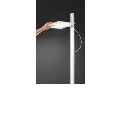 ZENON FL 24W CCT Stojací lampa, nast. směr svícení, těleso hliník, povrch bílá, dif plast opál, LED 24W, 2160lm, dotyk CCT teplá 3000K-denní 6000K, stmívání, 230V, IP20, tř.3, rozměry 190x240mm, h=1790mm.