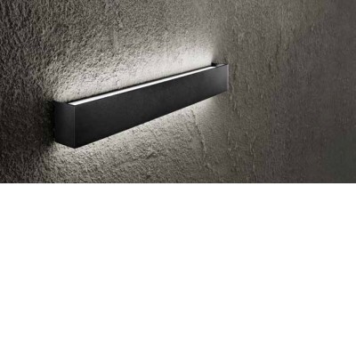 ZERLI WL 30W Nástěnné svítidlo, těleso hliník, povrch černá, dif plast opál, LED 30W, 2400lm, teplá 3000K, Ra90, 230V, IP20, tř.1, rozměry 810x50x35mm, svítí nahoru/dolů.