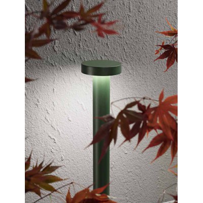 BLINKO FL 12W IP65 Sloupkové svítidlo, těleso hliník, povrch zelená, dif. plast opál, LED 12W, 960lm, teplá 3000K, Ra90, 230V, IP65, tř.1, rozměry d=120mm, h=600mm, svítí dolů.