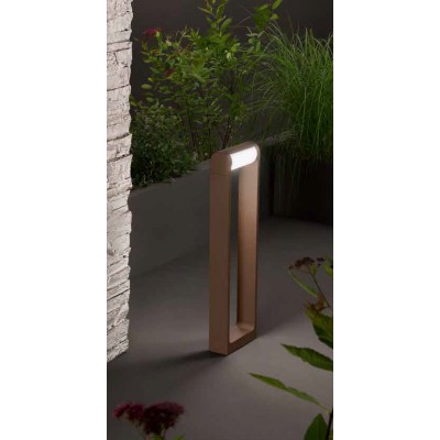 ANDRUS FL 12W IP65 Sloupkové svítidlo, nast. sklon svícení, těleso hliník, povrch hnědá, dif. plast opál, LED 12W, 960lm, teplá 3000K, Ra90, 230V, IP65, tř.1, rozměry 176x600x63mm.