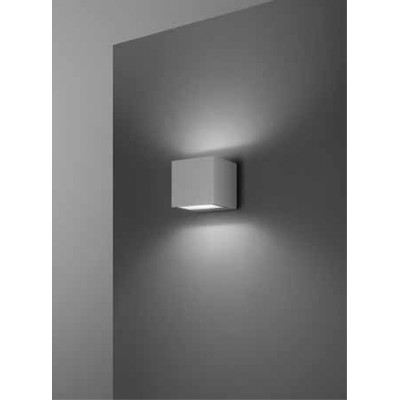 ZHANG WL 10W IP65 Nástěnné venkovní svítidlo, těleso hliník, povrch šedá, dif sklo, LED 10W, 850lm, teplá 3000K, Ra80, 230V, IP65, tř.1, rozměry 90x85x85mm, svítí nahoru/dolů.