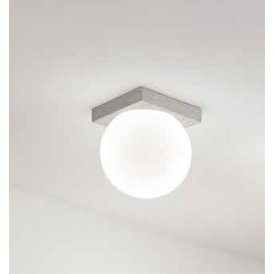 KODE 8W IP40 Stropní svítidlo, těleso hliník, povrch šedá, difuzor sklo opál, LED 8W, 856lm, teplá 3000K, Ra90, 230V, IP40, tř.1, rozměry d=100mm.