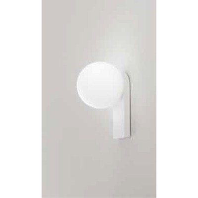SPORI WL/PL 8W IP44 Nástěnné svítidlo, těleso hliník, povrch bílá, difuzor sklo opál, LED 8W, 956lm, teplá 3000K, Ra90, 230V, IP44, tř.1, rozměry d=130mm, základna 142x220x17mm.