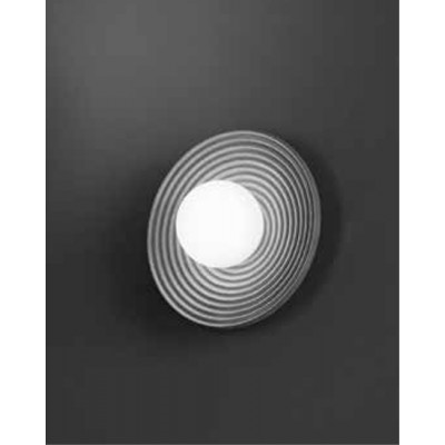 ZOMBA PL/WL 1x20W E27 Stropní svítidlo, těleso kov, povrch šedá, difuzor sklo opál, pro žárovku 1x20W, E27, 230V, IP20, tř.1, rozměry d=285mm, h=152mm.