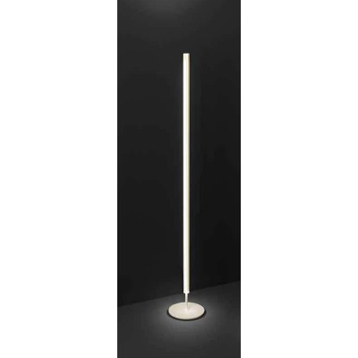 BENEST FL 25W Stojací lampa, těleso kov, povrch krémová lesk, difuzor plast opál, LED 25W, 2000lm, teplá 3000K, dotyk stmívání, Ra80, 230V, IP20, tř.3, rozměry d=220mm, h=1600mm.