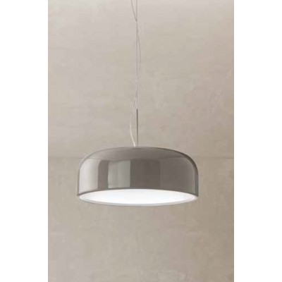EVZENO HL 20W+10W CCT Závěsné svítidlo, kov, šedá lesk, dif. plast opál, LED 20W+10W, 1907lm, přepín. CCT teplá 2700K/3000K-neutr 4000K, Ra90, 230V, IP20, tř.1, d=485mm, h=180mm, vč závěs la, svítí nahoru/dolů.