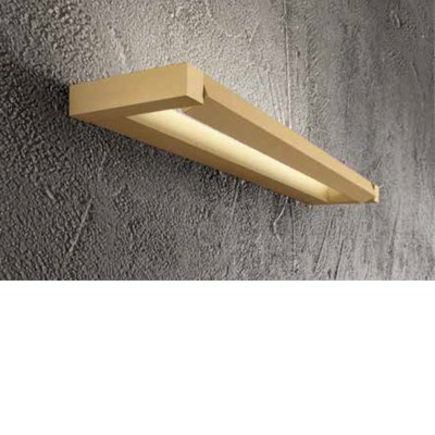 BOBING WL 12W CCT Nástěnné svítidlo, nast. směr svícení, těleso hliník, povrch zlatá, dif plast opál, LED 12W, 960lm, přepín. CCT teplá 2700K-3000K-neutr 4000K, Ra80, 230V, IP20, rozměry 392x25x110mm.