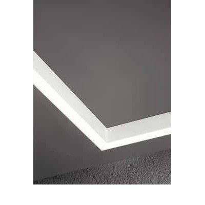 ZIDEK "L" 10W Přisazené/závěsné svítidlo, spojka L, materiál hliník, povrch bílá/ černá, dif plast opál, LED 10W, 800lm, přepín CCT teplá 3000K-denní 6000K, stmív, UGR<22, Ra90, 230V, IP20, tř.1, rozměry 190x190mm.