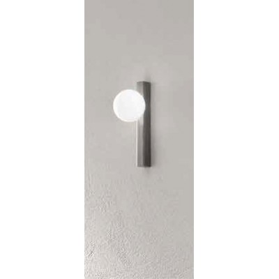 PALIO WL/PL 1x9W G9 Stropní nebo nástěnné svítidlo, těleso kov, povrch šedá, difuzor sklo opál, pro žárovku 1x9W, G9, 230V, IP40, tř.1, rozměry 270x135x30mm, difuzor: d=100mm.