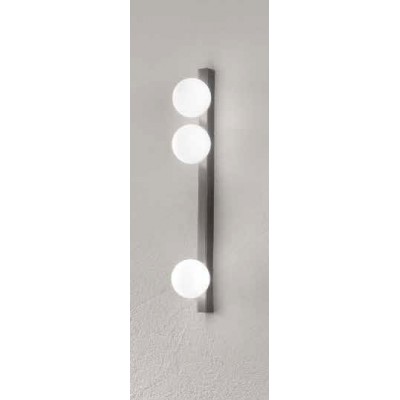 PALIO WL/PL 3x9W G9 Stropní nebo nástěnné svítidlo, těleso kov, povrch šedá, difuzor sklo opál, pro žárovku 3x9W, G9, 230V, IP40, tř.1, rozměry 600x135x30mm, difuzor: d=100mm.