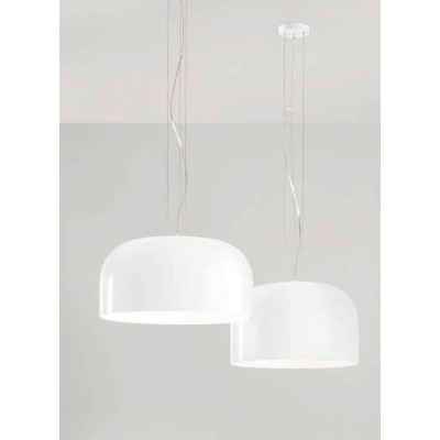 FINDER HL 1x60W E27 Závěsné svítidlo, těleso kov, povrch bílá, stínítko sklo opál lesk, pro žárovku 1x60W, E27, 230V, IP20, tř.1, rozměry dle typu, vč závěs lank l=1500mm, lze zkr.