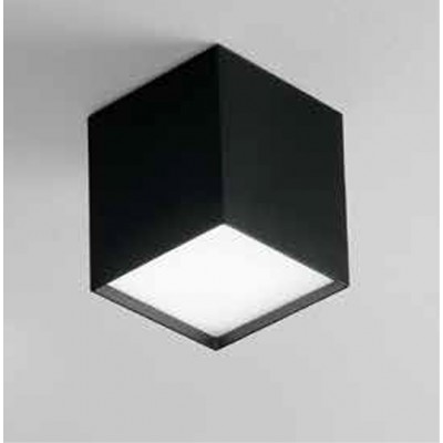 NORI PL 10W Stropní svítidlo, těleso hliník, povrch černá/bílá, difuzor plast opál, LED 10W, 800lm, teplá 3000K, Ra90, 230V, IP20, tř.1, rozměry 100x100x110mm.