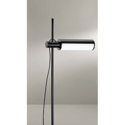 ONDREJO FL 24W CCT Stojací lampa, nast. směr svícení, těleso hliník, povrch černá/bílá, dif plast opál, LED 24W, 1920lm, dotyk CCT teplá 3000K-denní 6000K, Ra80, stmívání, 230V, IP20, tř.3, rozměry d=250mm, h=1730mm.