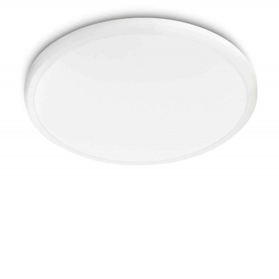 TWIRLY Stropní svítidlo, základna kov, rámeček bílá, difuzor plast mat, LED 12W, neutrální 4000K, 810lm, Ra80, 230V. IP20, tř.1, d=290mm, h=60mm