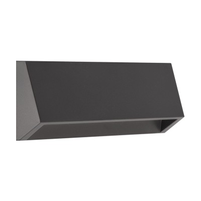 TULIPOS I Nástěnné venkovní svítidlo, těleso plast tmavě šedá, LED 3,8W, neutrální 4000K, 200lm, 230V, IP65, Ra80, tř.2. rozměry 100x60x33mm.