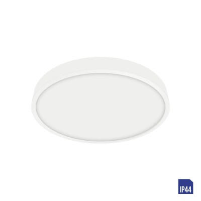 SANSE R Stropní svítidlo, těleso hliník, povrch bílá, difuzor plast opál, LED 6W, 540lm, neutrální 4000K Ra80, 230V, do koupelny IP44, tř.1, rozměry d=90mm, h=24mm